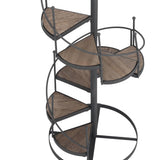 European Style Decorative Plant Shelf Multifuctional Wrought Iron Plant Rack Easy to Install for Balcony and Living Room - Extra Image