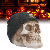 Resin Skull Durable Lightweight Halloween Decoration Resin Skull Ornament for Holiday Party