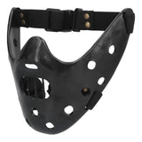 Lamb Mask Black Durable Adjustable Resin Cosplay Mask for Halloween Carnival Parties