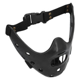 Lamb Mask Black Durable Adjustable Resin Cosplay Mask for Halloween Carnival Parties
