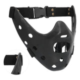 Lamb Mask Black Durable Adjustable Resin Cosplay Mask for Halloween Carnival Parties