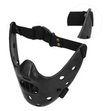 Lamb Mask Black Durable Adjustable Resin Cosplay Mask for Halloween Carnival Parties - Low Angle