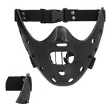 Lamb Mask Black Durable Adjustable Resin Cosplay Mask for Halloween Carnival Parties
