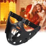 Lamb Mask Black Durable Adjustable Resin Cosplay Mask for Halloween Carnival Parties