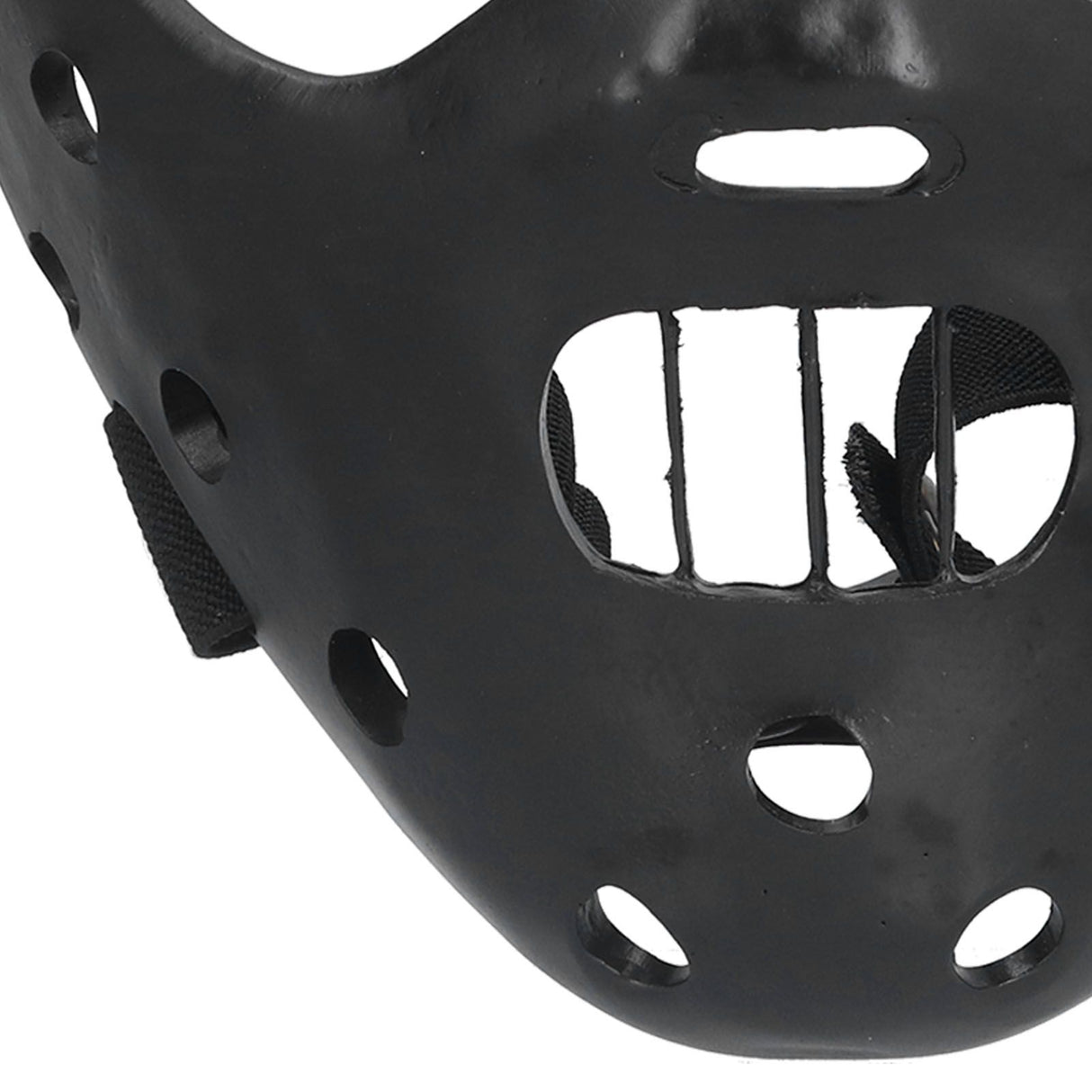 Lamb Mask Black Durable Adjustable Resin Cosplay Mask for Halloween Carnival Parties
