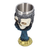 Skull Head Wine Goblet with Stainless Steel Inner Personalized Claw Skull Cup for Home - Rear View
