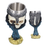 Skull Head Wine Goblet with Stainless Steel Inner Personalized Claw Skull Cup for Home - Close-Up Angle