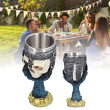 Skull Head Wine Goblet with Stainless Steel Inner Personalized Claw Skull Cup for Home - Extra Image