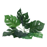 Artificial Monstera DIY Fake Monstera Leaf Artificial Plant for Garden Outdoor Wall Decoration - Front View