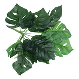 Artificial Monstera DIY Fake Monstera Leaf Artificial Plant for Garden Outdoor Wall Decoration