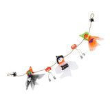 Pumpkin Witch Design Hanging Doll Halloween Pendant Ornament for Costume Party Bar DecorWith Jingle Bell - 45-Degree Angle