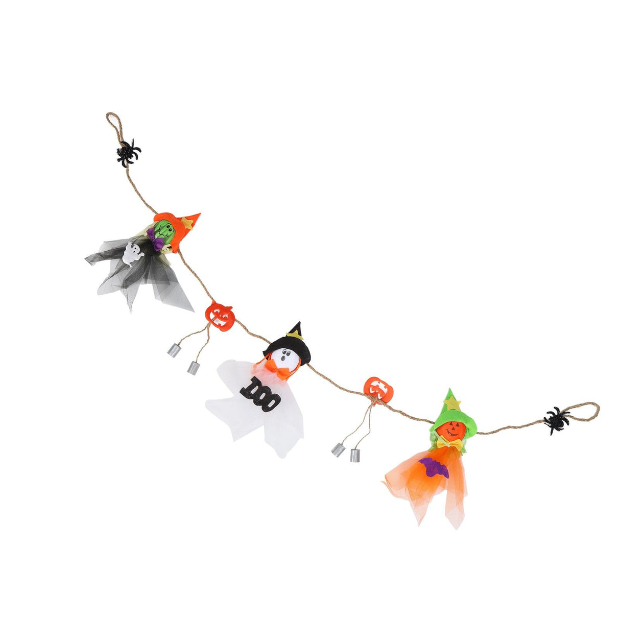 Pumpkin Witch Design Hanging Doll Halloween Pendant Ornament for Costume Party Bar DecorWith Jingle Bell