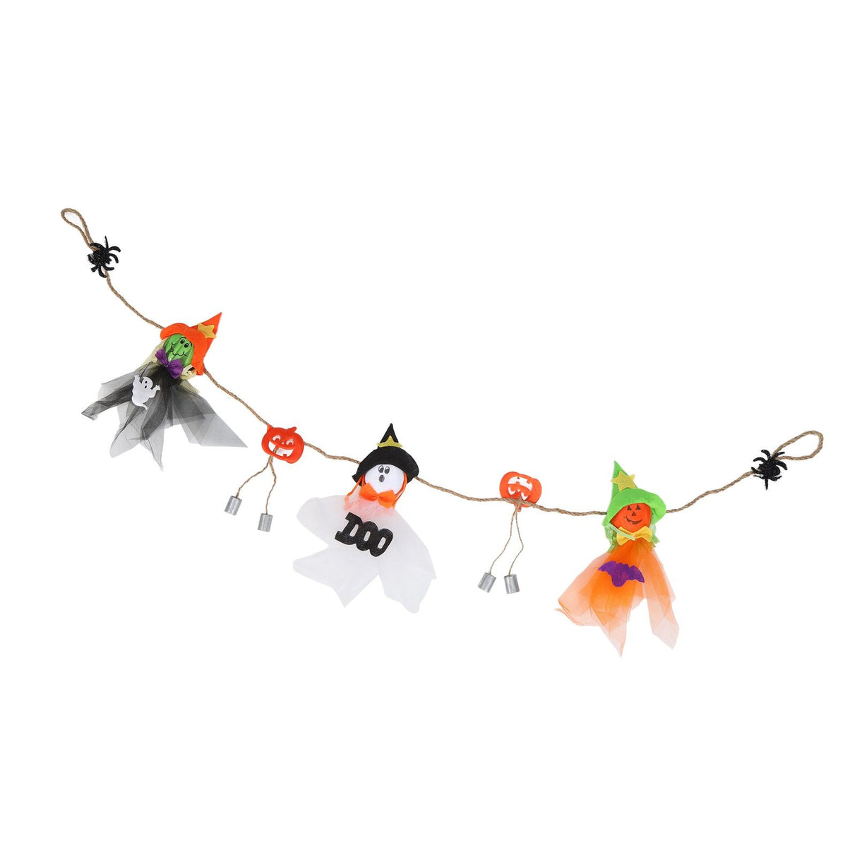 Pumpkin Witch Design Hanging Doll Halloween Pendant Ornament for Costume Party Bar DecorWith Jingle Bell
