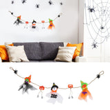 Pumpkin Witch Design Hanging Doll Halloween Pendant Ornament for Costume Party Bar DecorWith Jingle Bell - Extra Image
