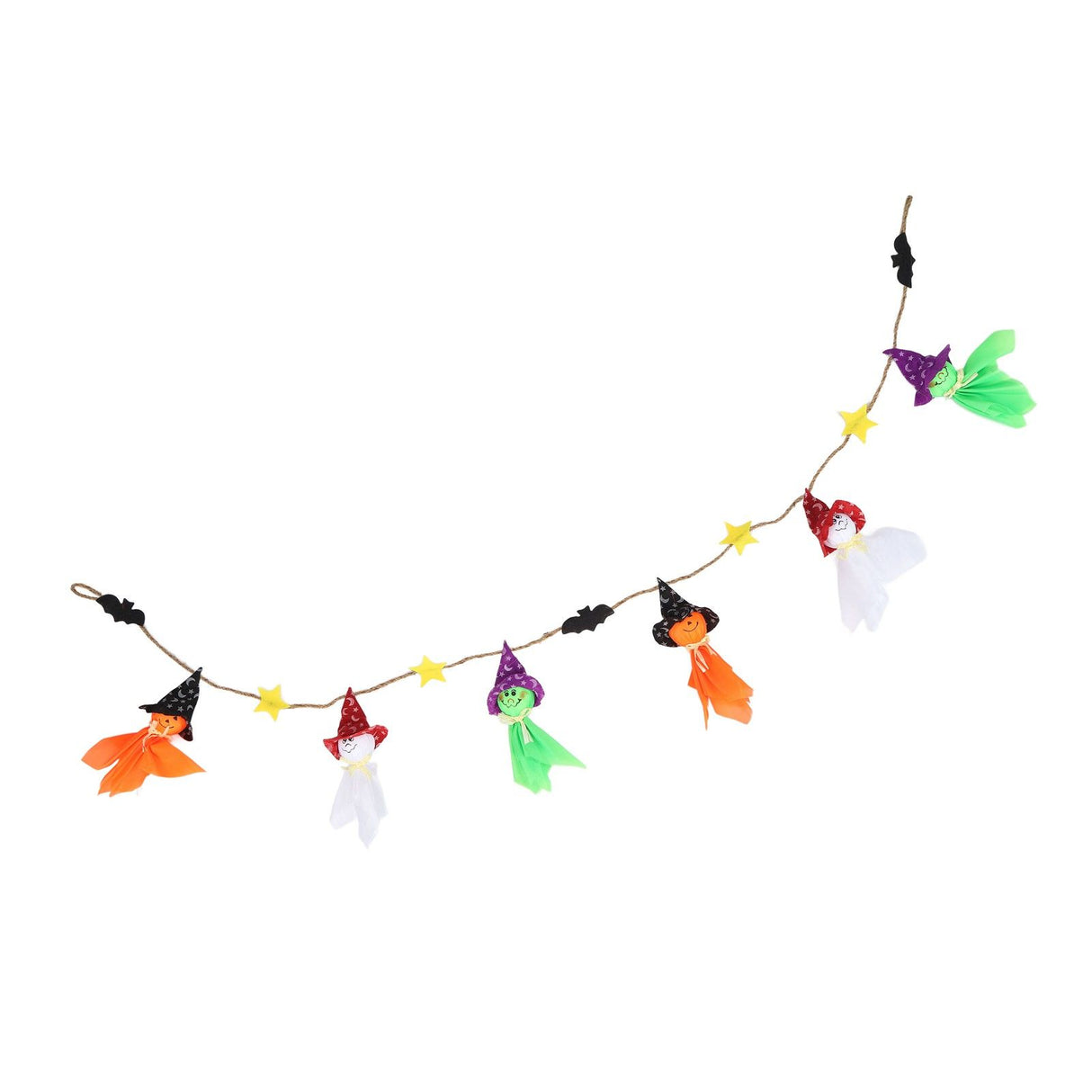 Pumpkin Witch Design Hanging Doll Halloween Pendant Ornament for Costume Party Bar DecorWithout Jingle Bell