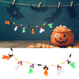 Pumpkin Witch Design Hanging Doll Halloween Pendant Ornament for Costume Party Bar DecorWithout Jingle Bell