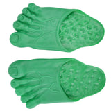 1 Pair Large Foot Slippers Shoes Cover Halloween Cosplay Costume Props Party AccessoriesGreen