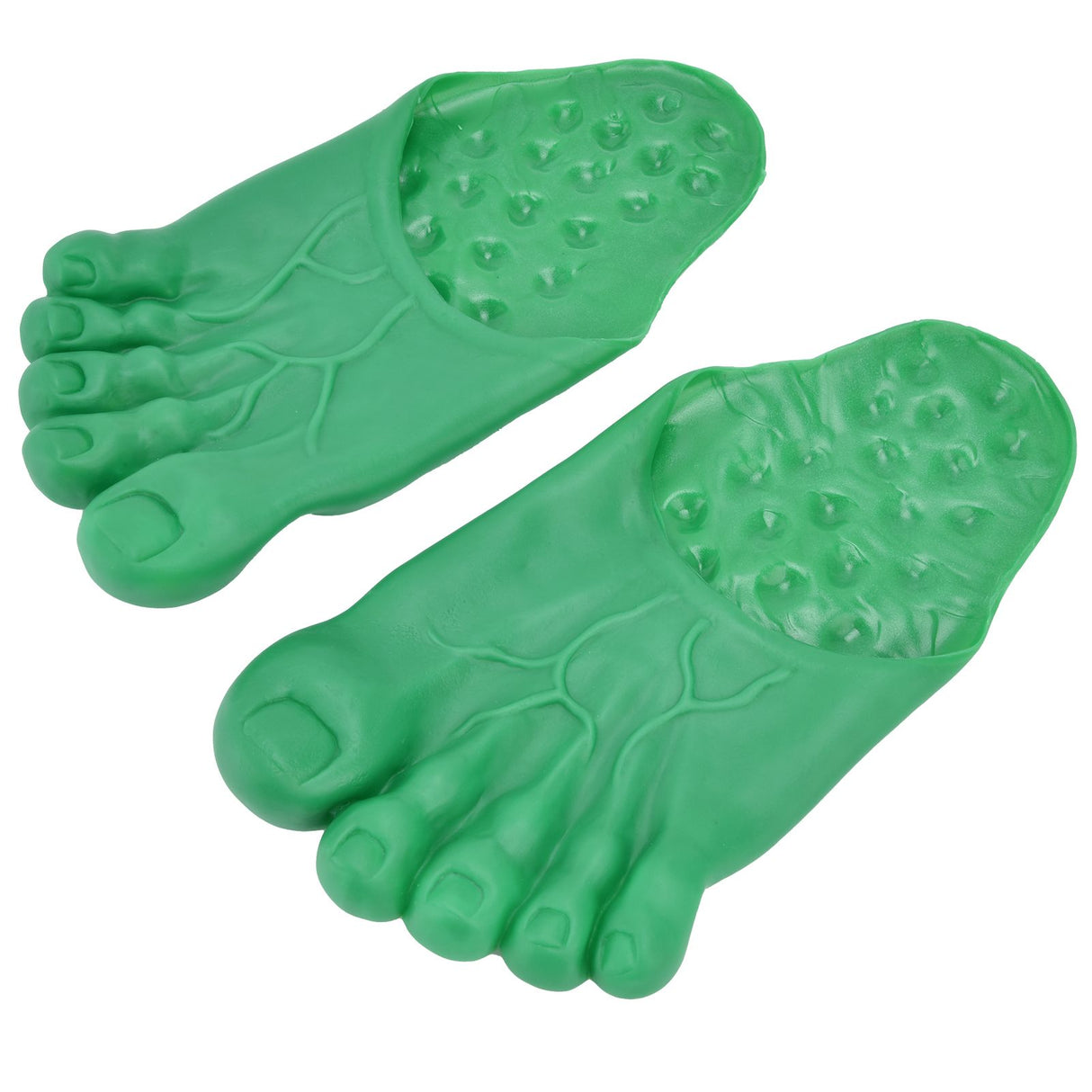 1 Pair Large Foot Slippers Shoes Cover Halloween Cosplay Costume Props Party AccessoriesGreen