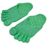 1 Pair Large Foot Slippers Shoes Cover Halloween Cosplay Costume Props Party AccessoriesGreen