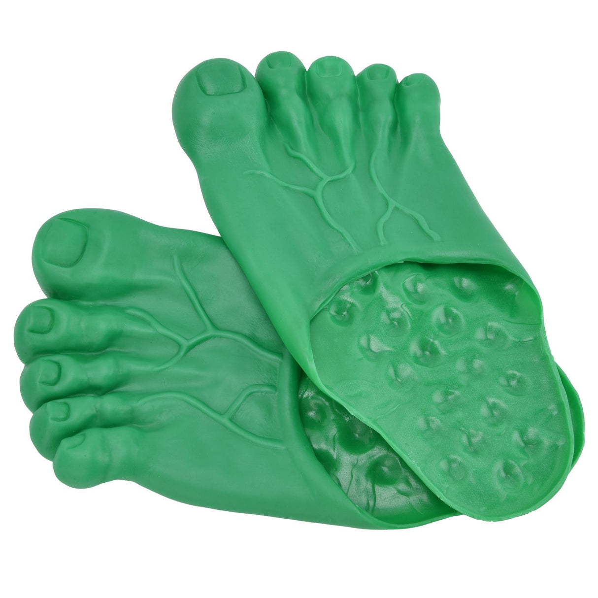 1 Pair Large Foot Slippers Shoes Cover Halloween Cosplay Costume Props Party AccessoriesGreen