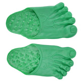 1 Pair Large Foot Slippers Shoes Cover Halloween Cosplay Costume Props Party AccessoriesGreen