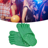 1 Pair Large Foot Slippers Shoes Cover Halloween Cosplay Costume Props Party AccessoriesGreen - Extra Image