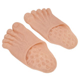 1 Pair Large Foot Slippers Shoes Cover Halloween Cosplay Costume Props Party AccessoriesYellowish Pink - Rear View