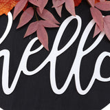 Thanksgiving Wreath Wooden Sign Door Hanging Welcome Sign Wreath Listing Home DecorationMaple Flower