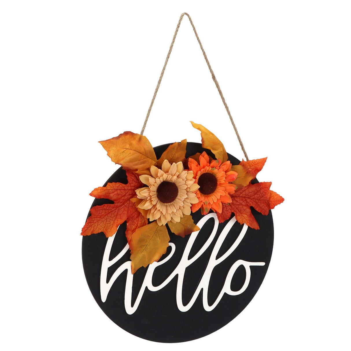 Thanksgiving Wreath Wooden Sign Door Hanging Welcome Sign Wreath Listing Home DecorationMaple Leaf Sunflower
