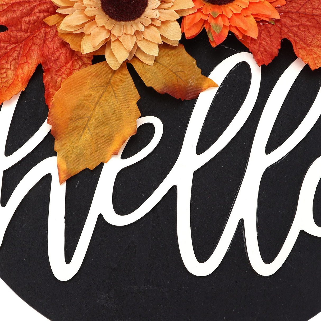 Thanksgiving Wreath Wooden Sign Door Hanging Welcome Sign Wreath Listing Home DecorationMaple Leaf Sunflower