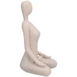 Yoga Pose Statue Nordic Sandstone Resin Yoga Pose Figurines Collectible Decoration Gifts for Home Office DecorBL560 - 45-Degree Angle
