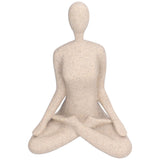 Yoga Pose Statue Nordic Sandstone Resin Yoga Pose Figurines Collectible Decoration Gifts for Home Office DecorBL560 - Low Angle