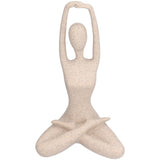 Yoga Pose Statue Nordic Sandstone Resin Yoga Pose Figurines Collectible Decoration Gifts for Home Office DecorBL561 - Low Angle