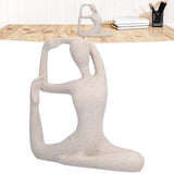 Yoga Pose Statue Nordic Sandstone Resin Yoga Pose Figurines Collectible Decoration Gifts for Home Office DecorBL562