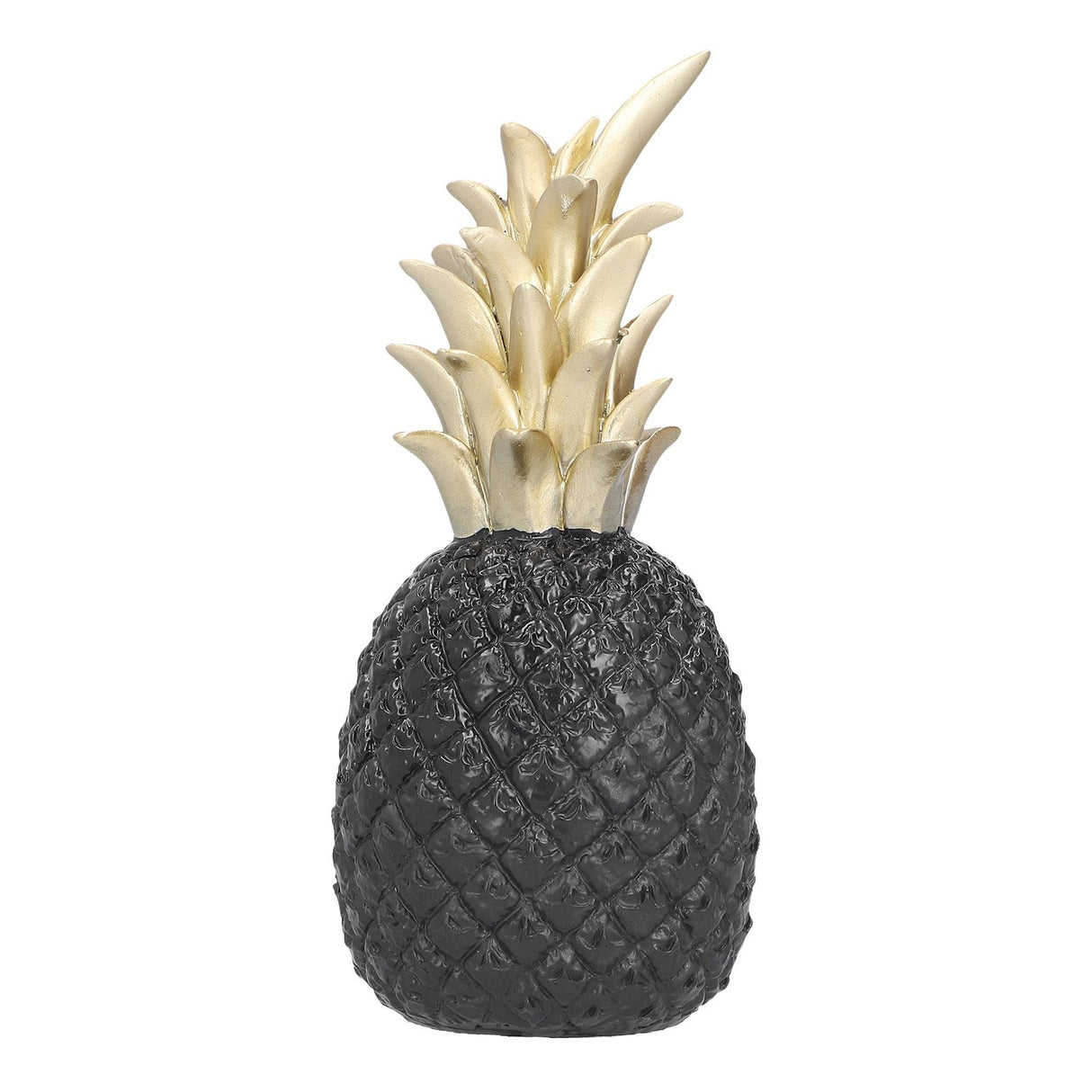Resin Artificial Pineapple Decoration Household Decorative Pineapple Nordic Home Desk Decor DecorationBlack Gold, Medium