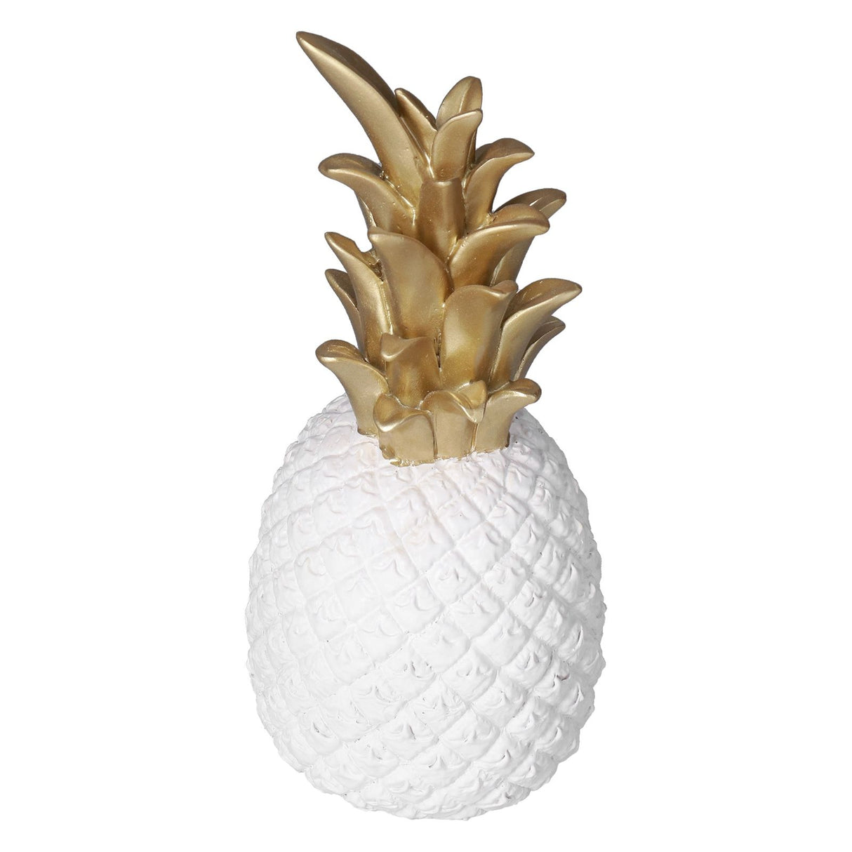 Resin Artificial Pineapple Decoration Household Decorative Pineapple Nordic Home Desk Decor DecorationWhite Gold, Medium