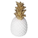 Resin Artificial Pineapple Decoration Household Decorative Pineapple Nordic Home Desk Decor DecorationWhite Gold, Medium - Side View