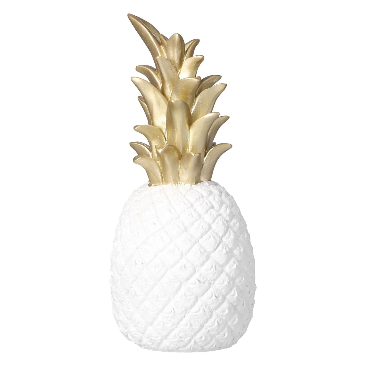 Resin Artificial Pineapple Decoration Household Decorative Pineapple Nordic Home Desk Decor DecorationWhite Gold, Medium