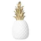 Resin Artificial Pineapple Decoration Household Decorative Pineapple Nordic Home Desk Decor DecorationWhite Gold, Medium