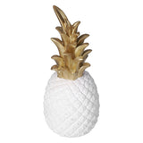 Resin Artificial Pineapple Decoration Household Decorative Pineapple Nordic Home Desk Decor DecorationWhite Gold, Medium