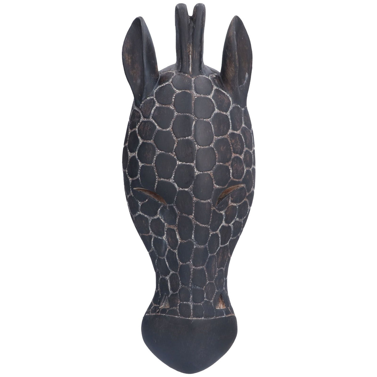Wall Sculpture Innovative Decorative Durable Animal Head Wall Decor for Living Room Home OfficeJ825 Half Faced Deer Head