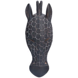Wall Sculpture Innovative Decorative Durable Animal Head Wall Decor for Living Room Home OfficeJ825 Half Faced Deer Head