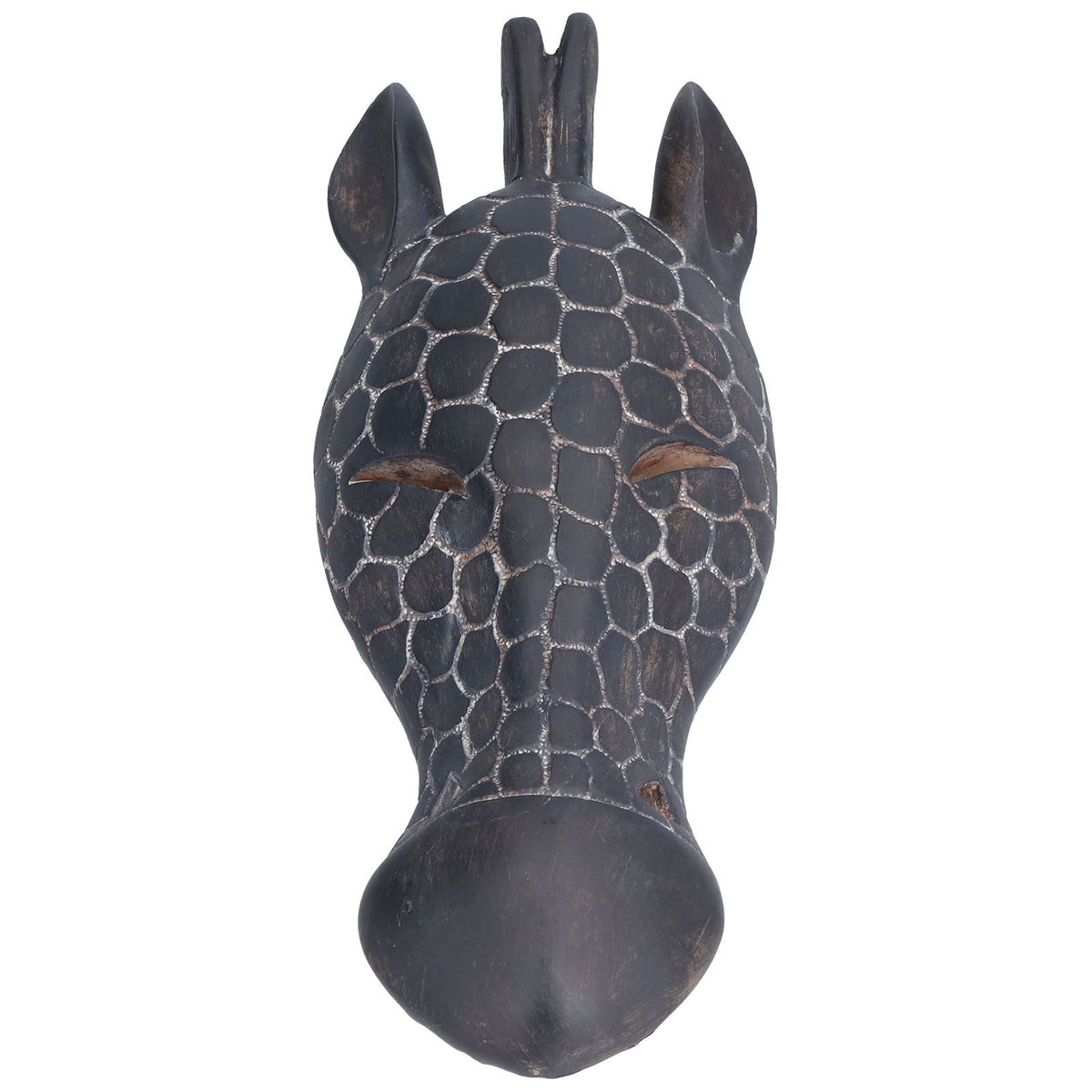 Wall Sculpture Innovative Decorative Durable Animal Head Wall Decor for Living Room Home OfficeJ825 Half Faced Deer Head