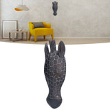 Wall Sculpture Innovative Decorative Durable Animal Head Wall Decor for Living Room Home OfficeJ825 Half Faced Deer Head