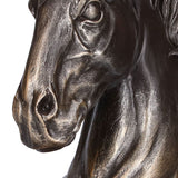 Multifunctional Horse Head Sculpture Resin Horse Bookends for Home Office Living RoomBS20900 Bronze Horse - Extra Image