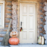 2PCS Halloween Wooden Pendants Hanging Wooden Plaque Board Sign Decor for Home Office School Decor