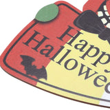 2PCS Halloween Wooden Pendants Hanging Wooden Plaque Board Sign Decor for Home Office School Decor