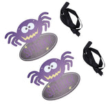 2 PCS Halloween Wooden Pendant Country Style Spider Party Pendant Scene Decoration