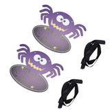 2 PCS Halloween Wooden Pendant Country Style Spider Party Pendant Scene Decoration