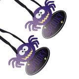 2 PCS Halloween Wooden Pendant Country Style Spider Party Pendant Scene Decoration